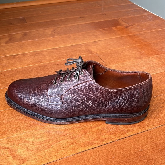 Allen Edmonds Gridiron 4103 Derby Brown Football Grain Leather Size 12 Men Shoes - Picture 7 of 11